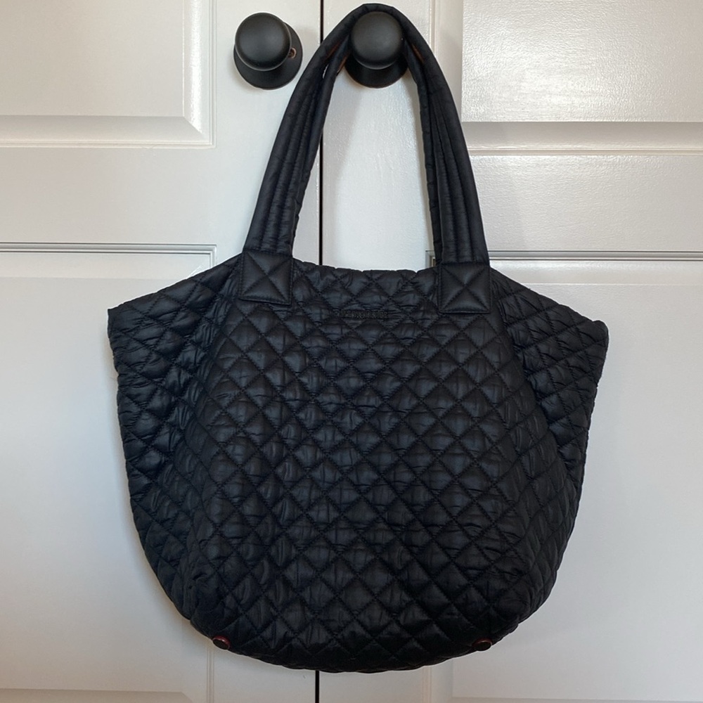 MZ Wallace Metro Tote Bag, Large, Black, with pouch, perfect condition,